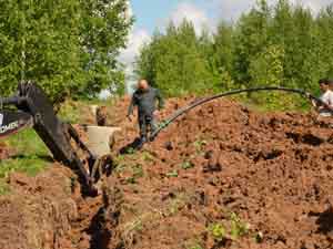 Монтаж инженерных коммуникаций включает в себя прокладку централизованного водопровода для большого количества потребителей в СДНП «Жилой Поселок Шараповское»