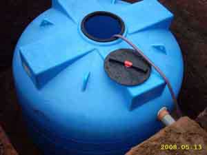 Монтаж хранилища резервного запаса воды для водоснабжения